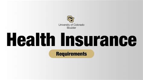 Cu Boulder Health Insurance