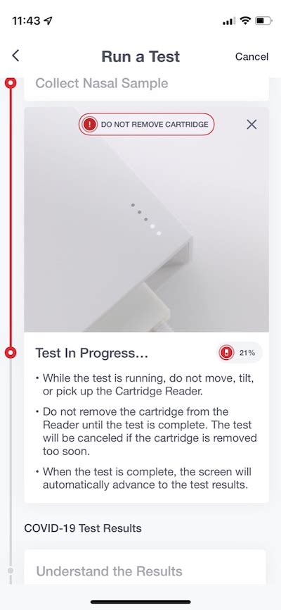 Cue Covid Testing Cartridge Reader