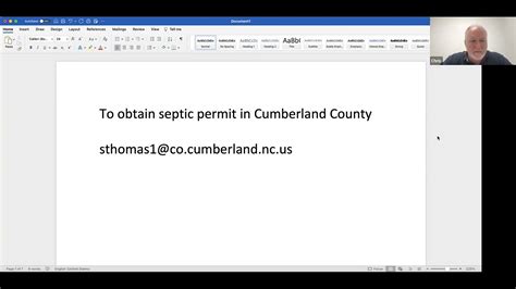 Cumberland County Septic Permit