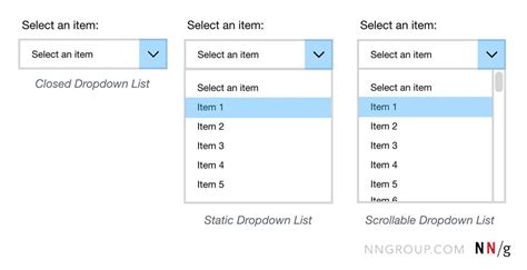 Custom Drop Down Options