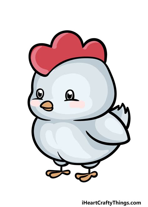 Cute Chicken Drawings