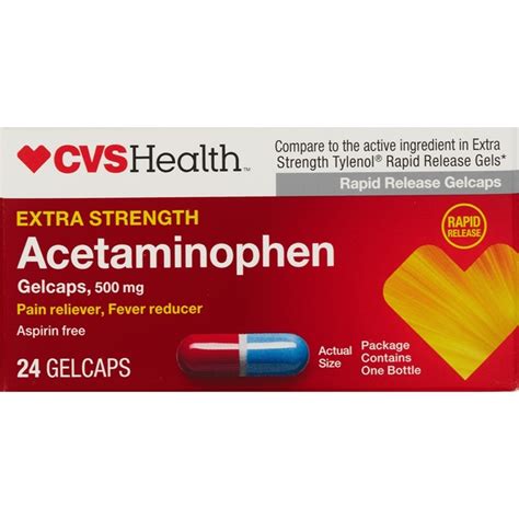 Cvs Extra Strength Acetaminophen 500Mg