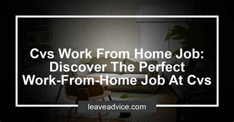 Cvs Workfrom Home Jobs