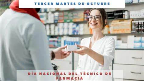 D A Nacional Del T Cnico De Farmacia Tercer Martes De Octubre D A Internacional Hoy