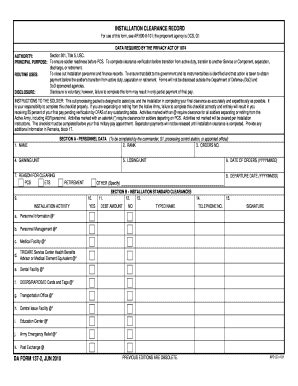 Da Form 137 2 R