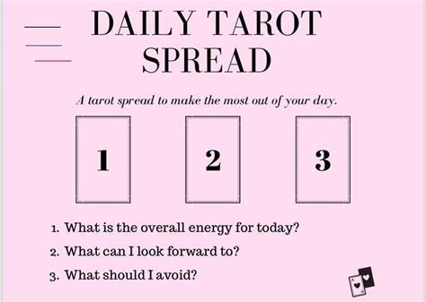 Daily 3 Card Tarot Spread