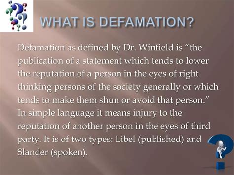 Defamation Ppt