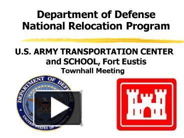 Defense National Relocation Program Services