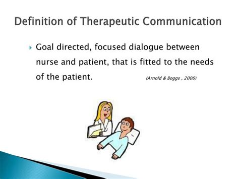 Definition Of Therapeutic Communication