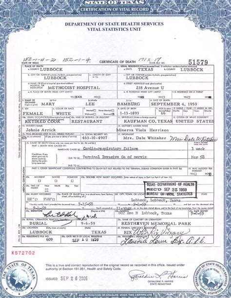 Dekalb County Death Certificate