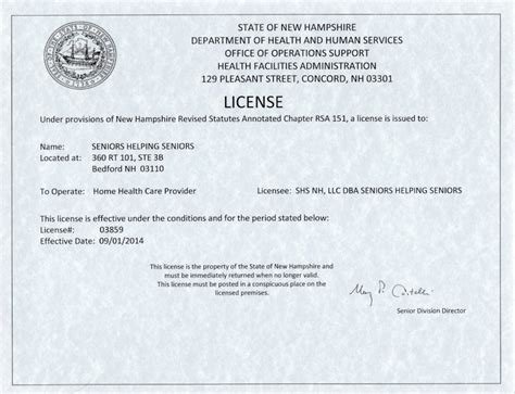 Department Of Health Licensing