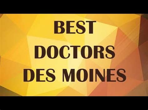 Des Moines Doctors List