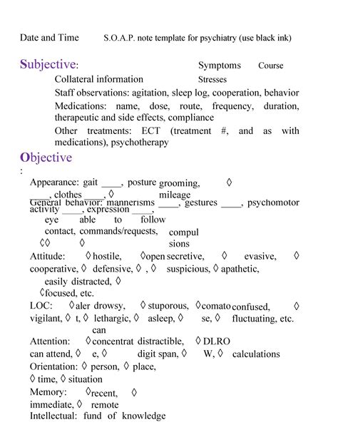 Detailed Soap Note Example