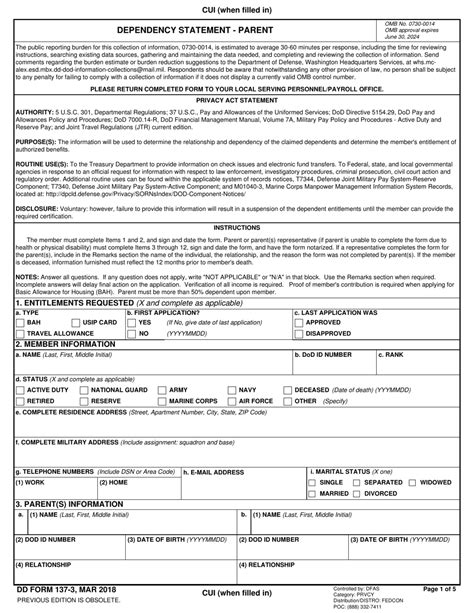 Dfas Dd Form 137 3