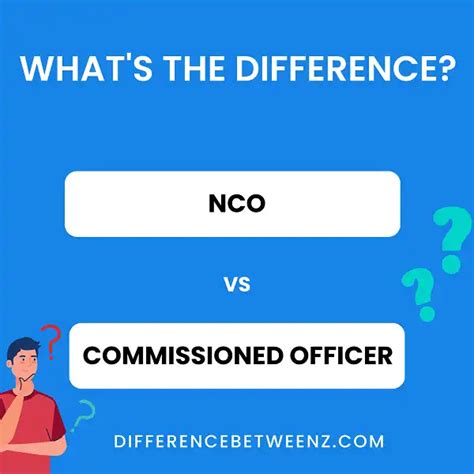 Difference Between Commissioned And Nco