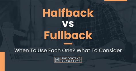 Difference Between Halfback And Fullback