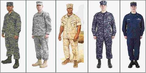 Different Branches Of Military Uniforms