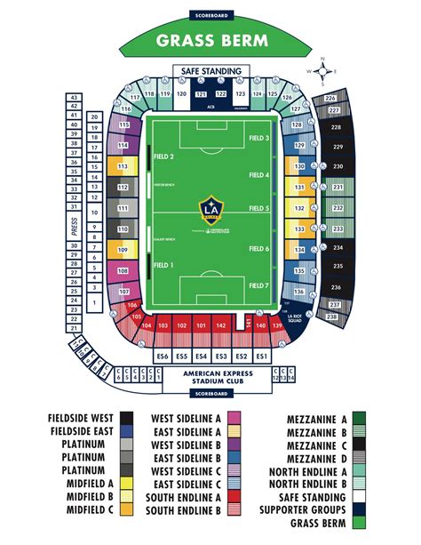 Dignity Health Sports Park Map