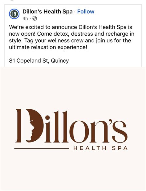 Dillons Health Spa Quincy Ma