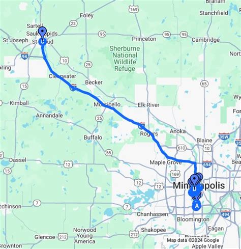 Directions To St Cloud Minnesota