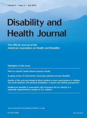 Disability And Health Journal Apc