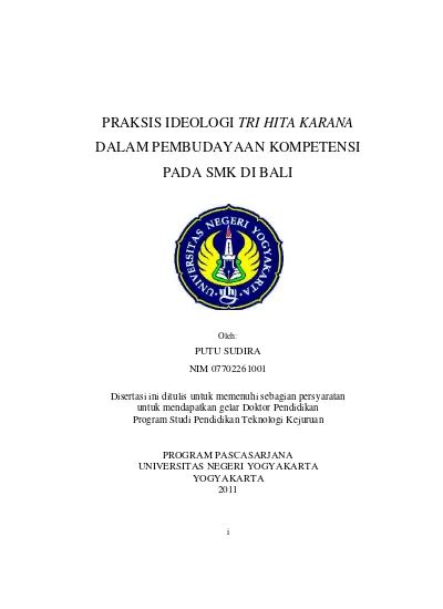 Disertasi Dr Putu Sudira Uny 2011 Pdf