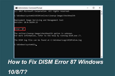 Dism Error 87