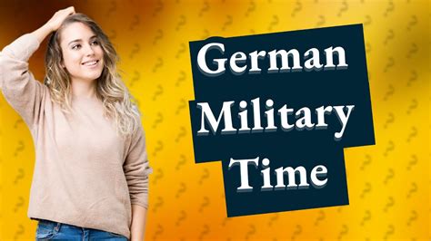 Does Germany Use Military Time