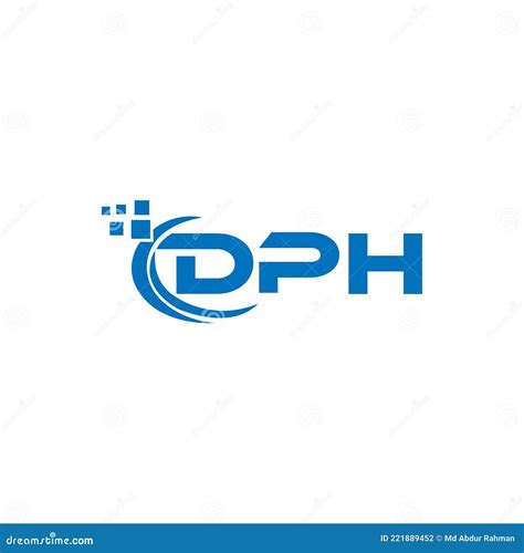 Dph Letter Logo Design On White Background Dph Creative Circle Letter