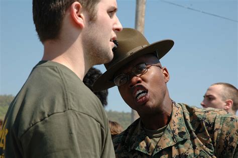 Drill Sergeant Yelling At Recruits