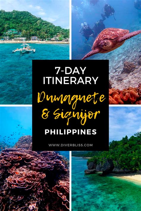 Dumaguete Siquijor Itinerary 7 Days In The Philippines