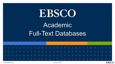 Ebsco Ultimate Databases