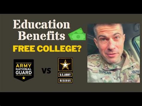 Education Benefits National Guard Vs Reserve S Youtube