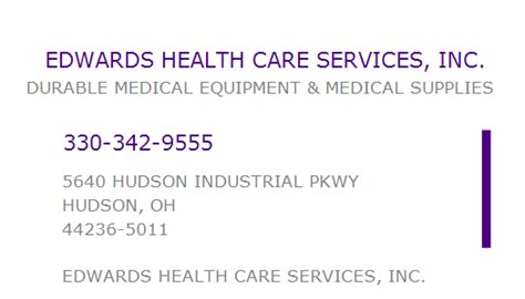 Edwards Health Care Services Npi