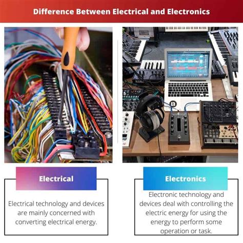 Electric Vs Electronic Devices Examples