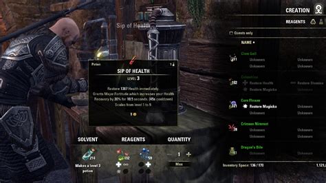 Elixir Of Health Eso