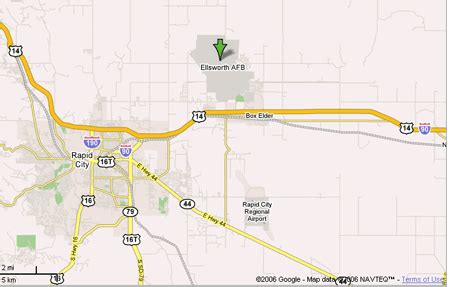 Ellsworth Afb Google Maps