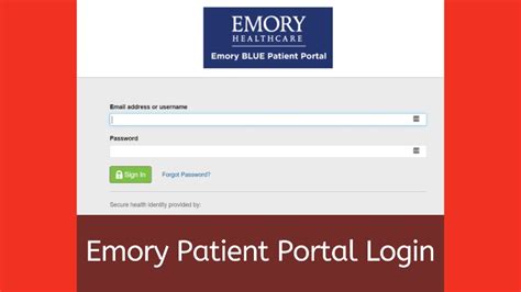 Emory Student Health Portal Login