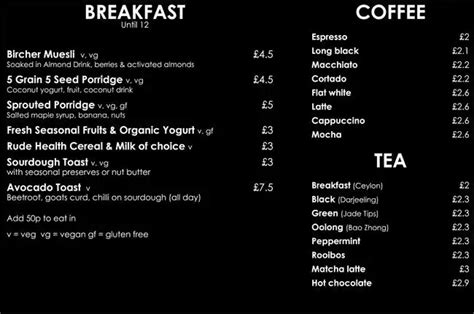 Encircle Health Caf Menu