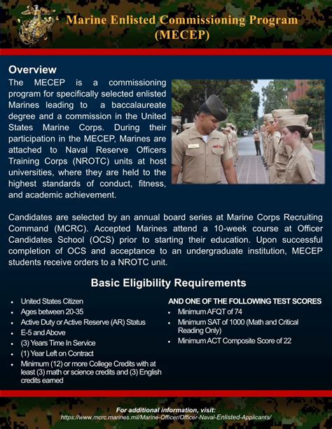 Enlisted Commissioning Program Usmc Requirements