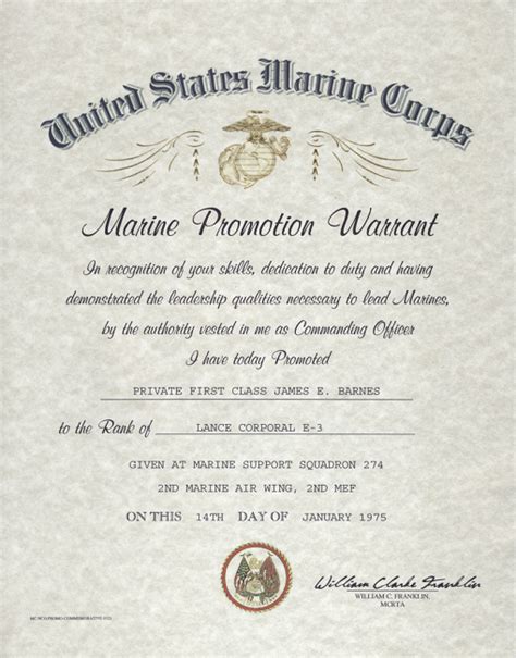 Enlisted To Warrant Officer Usmc