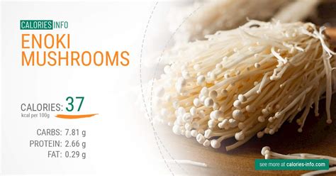 Enoki Mushroom Calories 100G