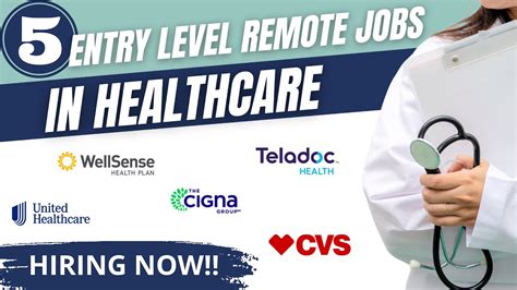 Entry Level Remote Jobs In Healthcare Hiring Now