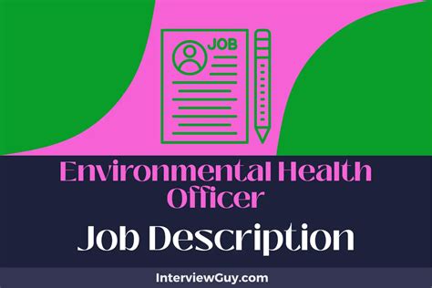 Environmental Health Officer Job Openings