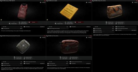 Escape From Tarkov Healing Items