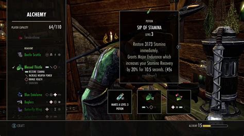 Eso Sip Of Stamina Recipe