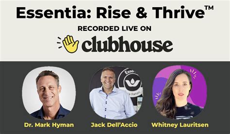 Essentia Rise Thrive Con El Dr Mark Hyman Essentia Organic