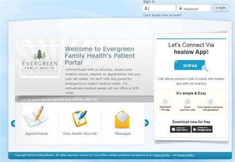 Evergreen Patient Portal