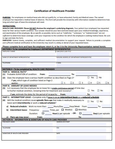 Examples Of Health Care Certifications