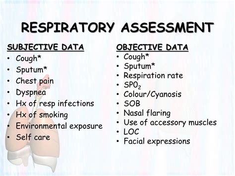 Examples Of Respiratory Assessment